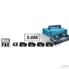 Makita 197626-8 18V LXT Li-ion 4x5,0Ah akku + DC18RD duplatöltő készlet + MAKPAC