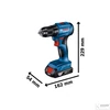 Bosch GSR 185-LI Akkus Fúró-Csavarozó solo kofferban | Akku és töltő nélkül