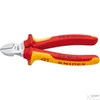 Knipex szigetelt oldalcsípő fogó, kétkomponensű nyél, 1000V