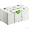 Festool SYS3 L 237 Systainer széles alapfelülettel. Kompatibilis szállítórendszerekkel, biztosítva a rendet és áttekinthetőséget. 