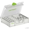 Festool Systainer variálható betétdobozokkal. Ideális kis alkatrészek rendezett tárolására és szállítására. Kompatibilis más Systainer elemekkel.