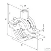 Fischer masszív gumibetétes bilincs FRSM 165 - 171 M10/M12 1db