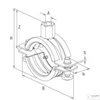 Kép 2/5 - Fischer FRS 63-67 csőbilincs 2" M8/M10 csatlakozással 1db