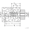 Kép 2/6 - Fischer FTP K 8 turbó gázbetondűbel        nylon 1db