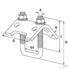 Kép 2/4 - Fischer acélgerenda bilincs TKR 82 1db