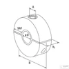 Kép 2/5 - Fischer KFT 88,9 M 8/ M10 / 1/2” hűtési csőbilincs 1db