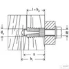 Kép 2/7 - Fischer PA4M  6/7,5 sárgaréz dűbel         metrikus csavarhoz 1db