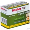 Kép 5/8 - Fischer SX 6 S/10 műanyag dűbel csavarral GREEN 1db