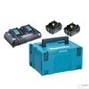 Makita 18V LXT Li-ion 2x5,0 Ah akku + DC18RD duplatöltő készlet + MAKPAC