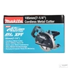 Makita 40Vmax XGT Li-Ion BL AFT 185mm fémvágó körfűrész Z