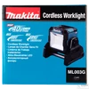 Makita 40V max XGT 249x298x386mm akkus LED lámpa ML103 1100 lumen Z