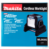 Kép 16/19 - Makita 40V max XGT 249x298x386mm akkus LED lámpa ML103 1100 lumen Z