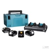 Makita 197626-8 18V LXT Li-ion 4x5,0Ah akku + DC18RD duplatöltő készlet + MAKPAC