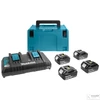 Makita 197626-8 18V LXT Li-ion 4x5,0Ah akku + DC18RD duplatöltő készlet + MAKPAC