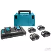 Kép 4/11 - Makita 197626-8 18V LXT Li-ion 4x5,0Ah akku + DC18RD duplatöltő készlet + MAKPAC