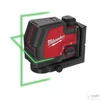 Milwaukee L4 CLL-301C USB ÚJRATÖLTHETŐ ZÖLD KERESZTVONALAS LÉZER
