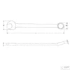 Z csillagvilláskulcs-6mm racsnis HANS