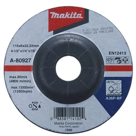 Makita csiszolótárcsa ACÉL 115x6mm