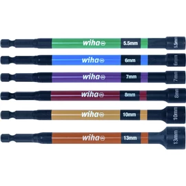 WIHA 1/4&amp;quot; mágneses hosszú bit-dugófej klt. 5,5-13mm színes 150mm/No.47035