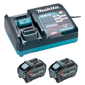 Makita 40V VMax XGT akkucsomag 1xDC40RA+2xBL4050F