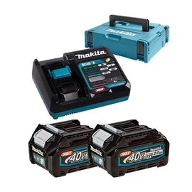 Makita Akkumulátor és töltő szett Li-ion XGT 40V 2xBL4020+1xDC40RA+Makpac