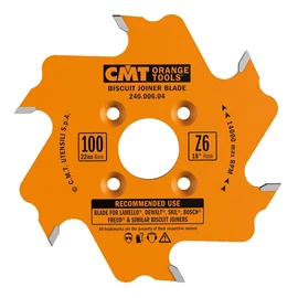 CMT ipari, lamelló maró szerszám, HW 100X3.96/3X22+4 Z6 ATB