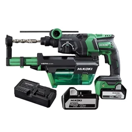 Hikoki DH18DPC 5Ah HSC 18V Li-Ion SDS-Plus fúrókalapács porelszívó adapterrel