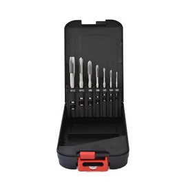 Abraboro HSS-Co menetfúró készlet gépi M3-M12, DIN 371 B [7x]