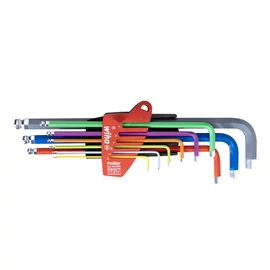 WIHA ProStar gömbvégű imbuszkulcs készlet hosszú színes 9r. SW1,5-10 369F/ne.46555