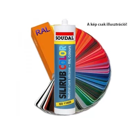 Soudal Silirub 2/S fehér 300ml - ral 9010