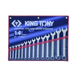 KING TONY Csillag-villáskulcs készlet ( rollni ) 8-32 mm 14 részes