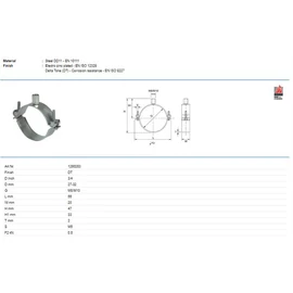 Tyco Perfect-N  27-32mm-M8/M10 csőbilincs