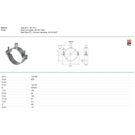 Tyco Perfect-N 125-135mm M8/M10 bilincs gumibetéTyco nélkül