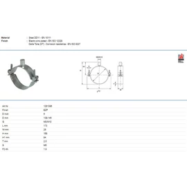 Tyco Perfect-N 139-145mm M8/M10 bilincs gumibetéTyco nélkül