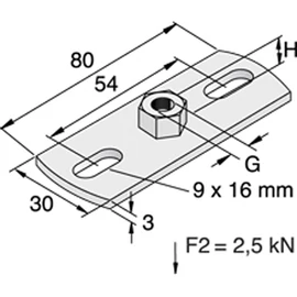 Tyco M10x30x80 alaplap