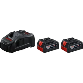 BOSCH akku 2xGBA 18V 5,0Ah + GAL 1880 CV gyorstöltő