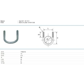Tyco U-kengyel P170 M6 21,33mm