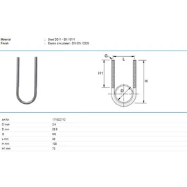 Tyco U-kengyel P171 M8 26,9mm