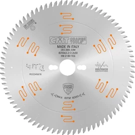CMT körfűrésztárcsa kétoldalas bútorlaphoz, HW 250x3.2/2.2x30 Z80 5HWG
