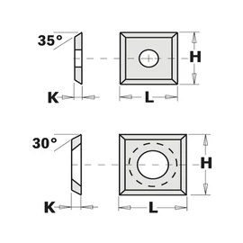 CMT marókés, HW, 12x12x1.5 (SMG)