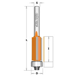 CMT FLUSH TRIM BIT HW Z3 S=8 D=12.7X25.4 RH