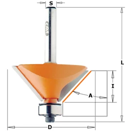 CMT Fózoló maró csapággyal, HW S=8 D=31,7X 9