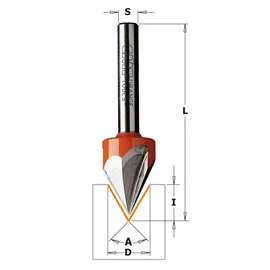 CMT V-nút maró, Z3, HW S=8 D=12,7X11, 60°