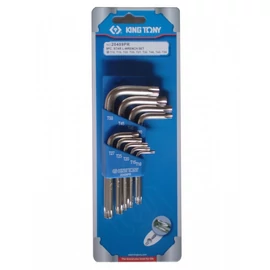 KING TONY TORX BO kulcs készlet, krómozott TXBO10-TXBO50 9 részes