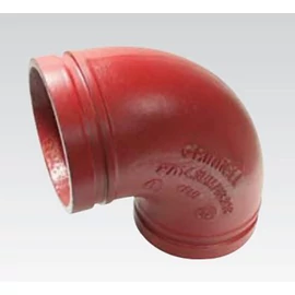 Grinnell Könyök idom normál rádiusz NON FIRE 210 90° 5½/141.3 mm. Piros