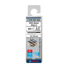 Bosch HSS-G FÉMFÚRÓ STD 1,2 x 16 x 38 mm 10 db/csomag