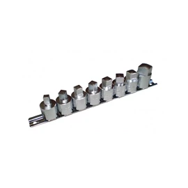 KING TONY Rátűzőkulcs készlet 1/2" négyszög, tartósínen 8-19mm 8 Részes