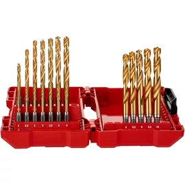 Milwaukee Red Hex HSS-G TiN fémfúró 19 részes - Karton dobozban