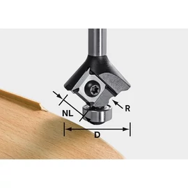 Festool Lekerekítomaró, S8 HW R3 D28 KL12,7OFK