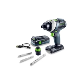 Festool akkus fúró-csavarbehajtó játék. Gyermekbarát funkciók, hangszabályozás, CENTROTEC csatlakozó és USB-C töltés. Tökéletes szórakozás kis mestereknek!